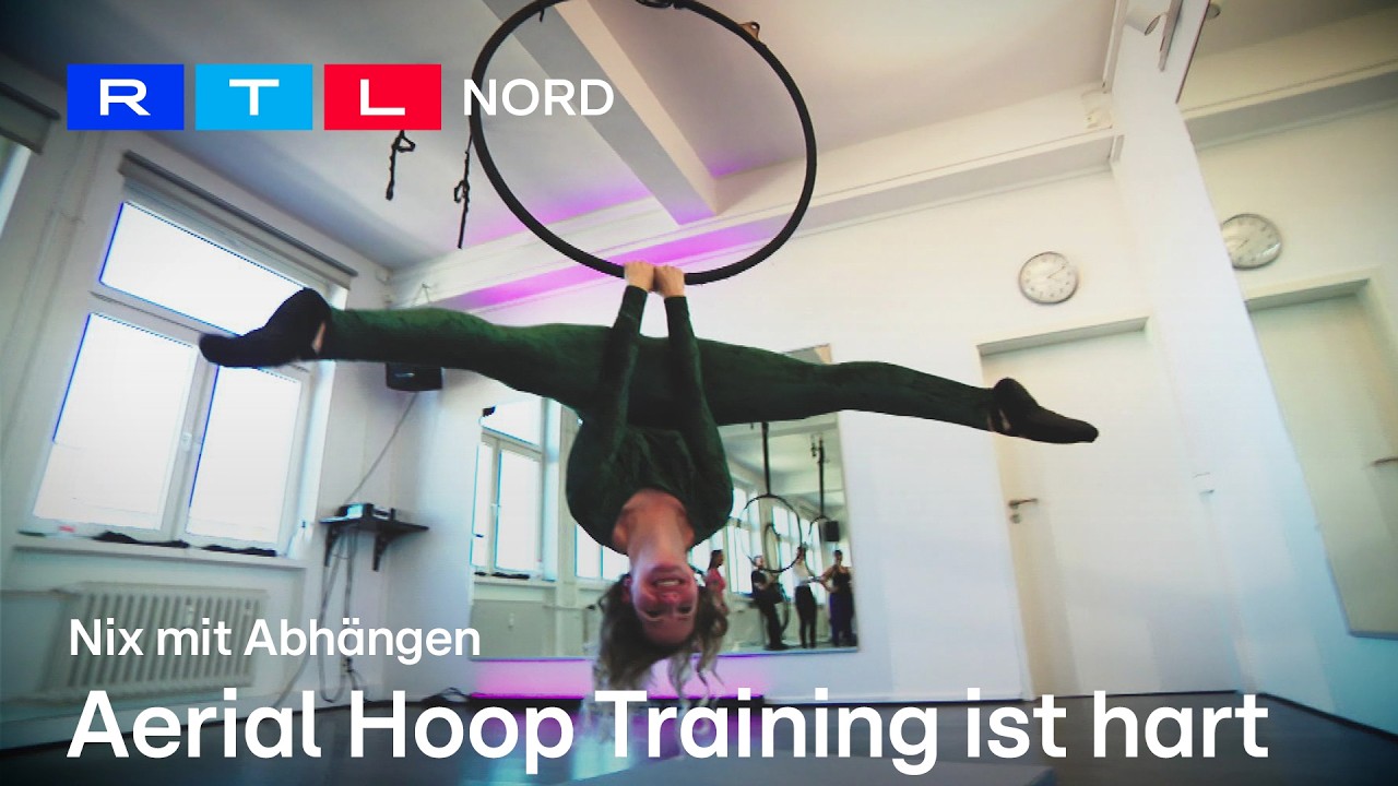 Reporterin Jenny trainiert das erste Mal im Aerial Hoop in Braunschweig