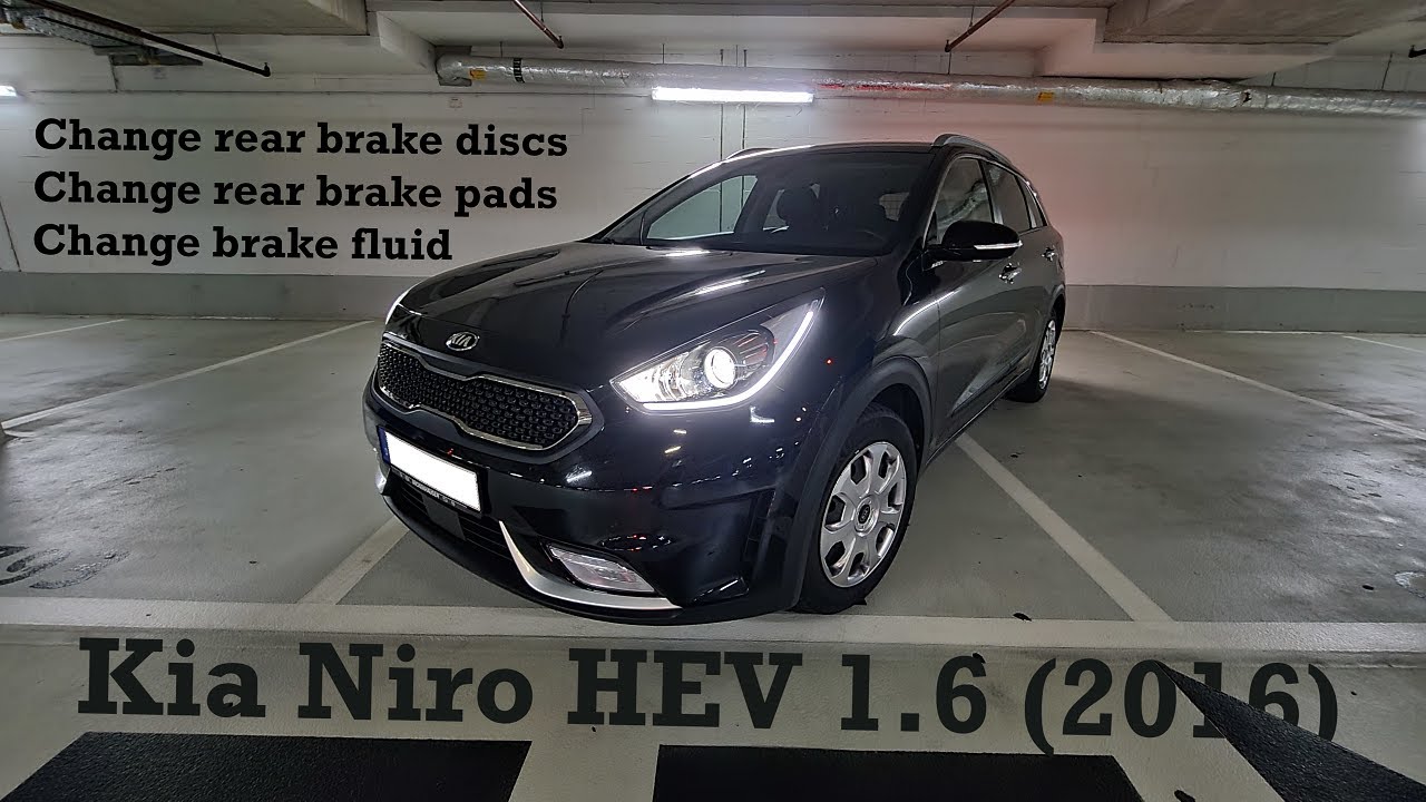 [Kia Niro HEV 2016] Change rear brakes | 80000 miles - Rust party!