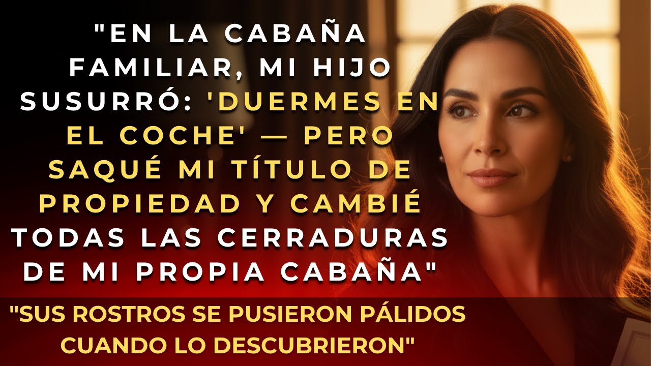 En la caba&ntilde;a, mi hijo susurr&oacute;: 