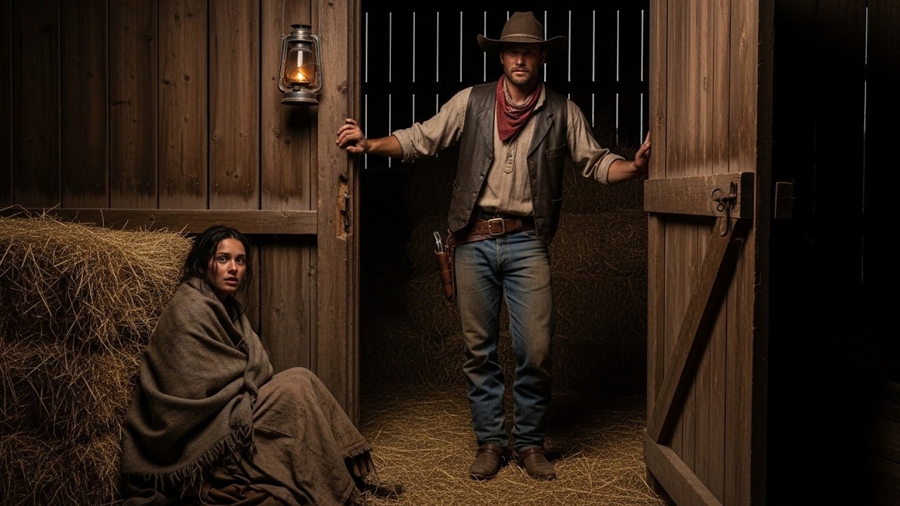 The Cowboy Found Her Sleeping In His Barn, She Whispered 