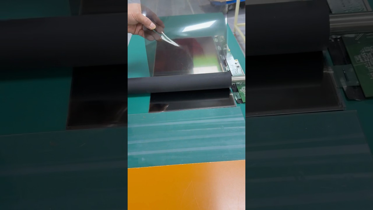 Manually Applying Polarized Sheet On TV LCD Screen | For LED TV Polarizer Film Replacement & Change