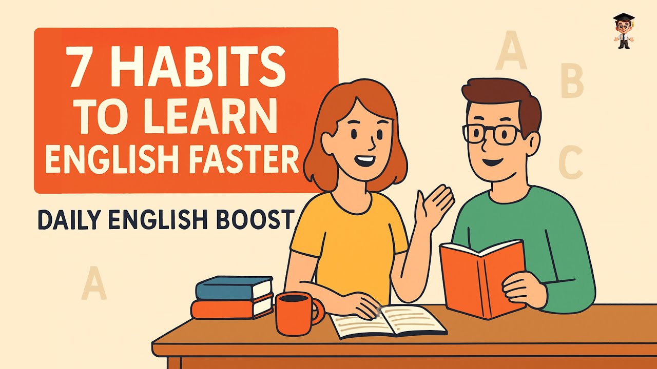 Learn English with Podcast - 7 Easy Study Habits to Improve Your English Faster | Level B1