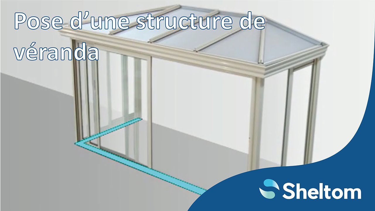 Pose d'une structure de véranda en aluminium