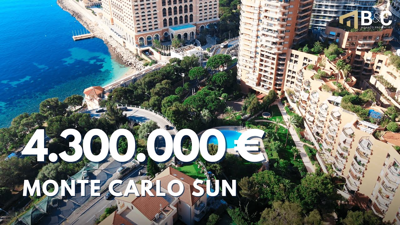 Inside a 4.3 MILLION APARTMENT in full-service residence in MONTE-CARLO