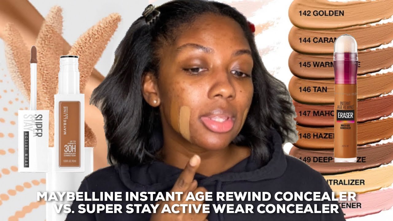Maybelline Instant Age Rewind Concealer vs. Super Stay Active Wear Concealer | Niara Alexis