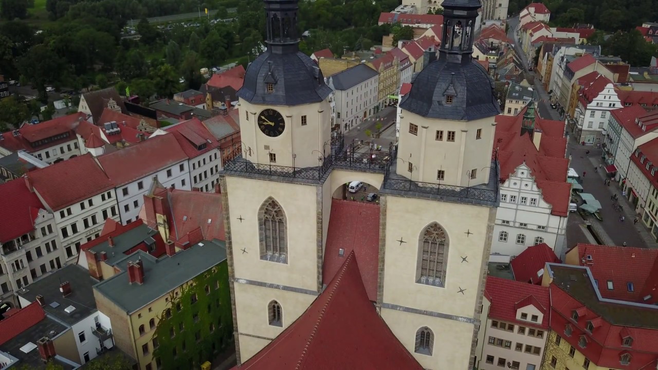 Lutherstadt Wittenberg Altstadt  Vogelperspektive