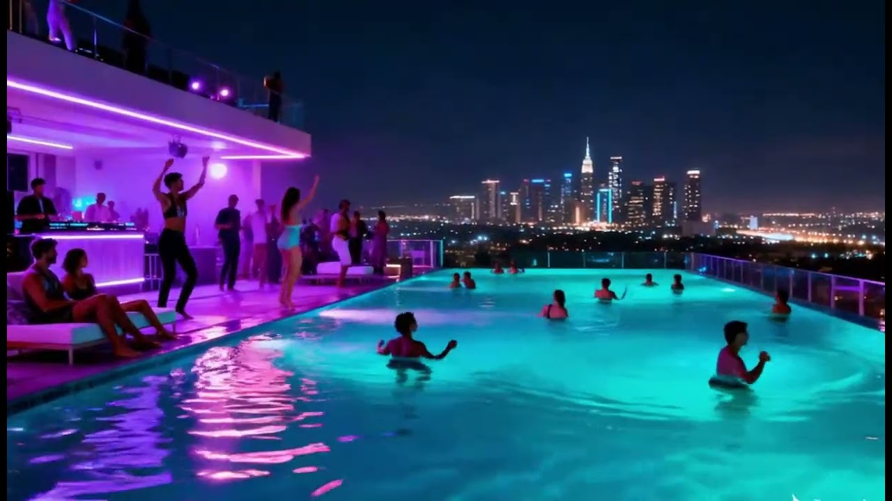 Aqua Bass Party | DJ Full Bass Beats in a Poolside Atmosphere