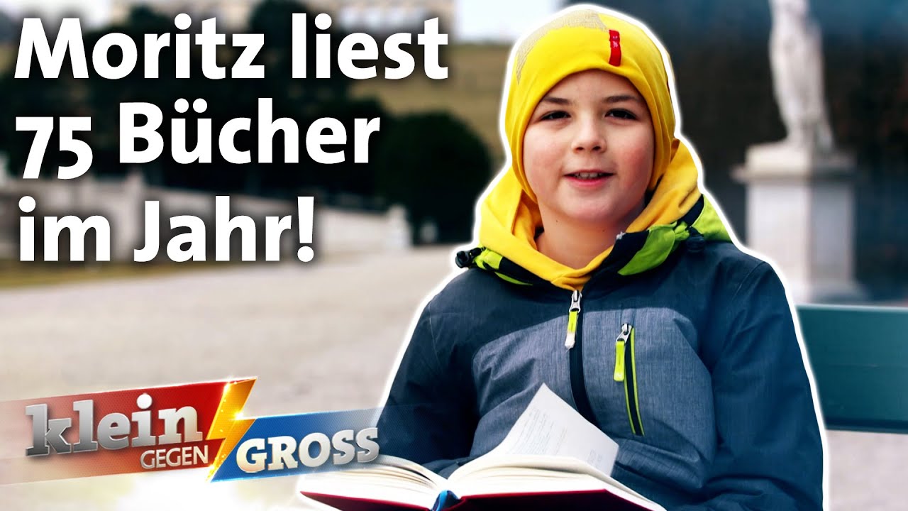 Moritz (11) hat schon über 300 Bücher gelesen! | Klein gegen Groß