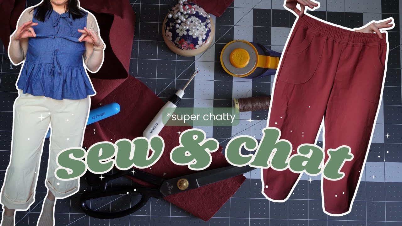 🪡 my WIP sewing shame pile & making the Chanterelle pants by Sew Liberated again!