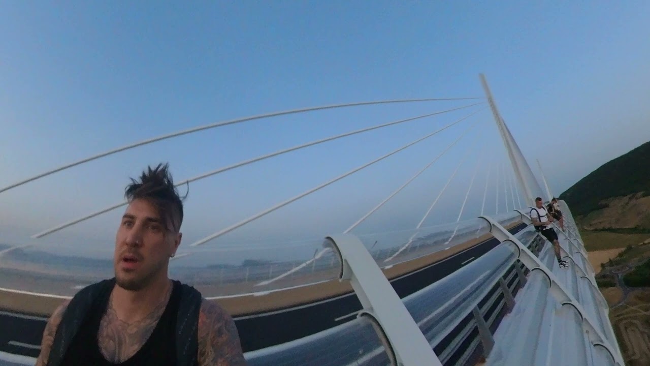 BASE JUMP OFF FRANCE'S MILLAU VIADUCT BRIDGE!