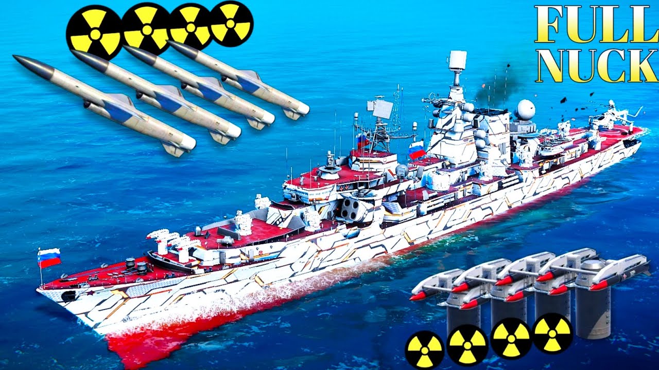 RF-KERCH☢️Nuclear Mode Activated! Ultimate 4x P-500 Bazalt & 4x RPK-VIKHR Combo In Modern Warships!