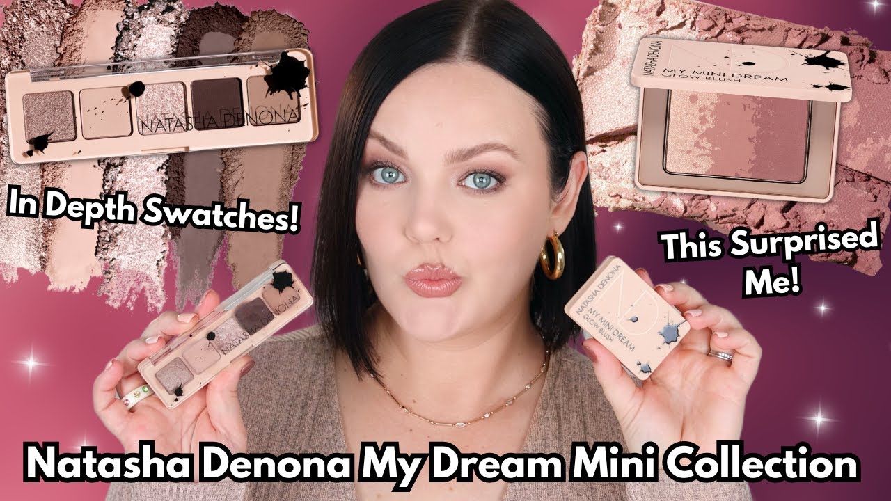 Мини-палетка Natasha Denona My Dream и сияющие румяна! Подробные свотчи, образы и обзор