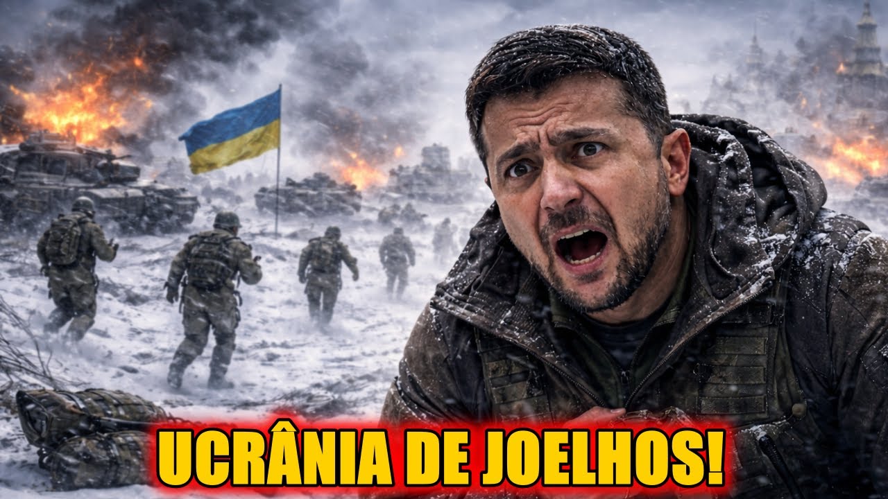 CAOS NO FRONT: EXÉRCITO UCRANIANO ENTRA EM COLAPSO COM O GELO E ABANDONA O CAMPO DE BATALHA!