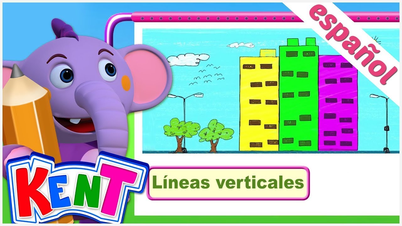 Kent el Elefante | Kent dibuja diferentes tipos de líneas - Aprende jugando
