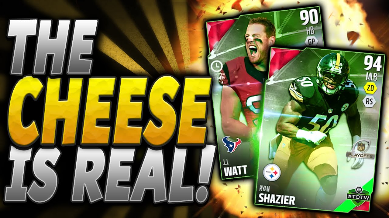 HB JJ WATT! MLB SHAZIER! | THE CHEESE IS REAL! | MUT 16 PACK OPENING