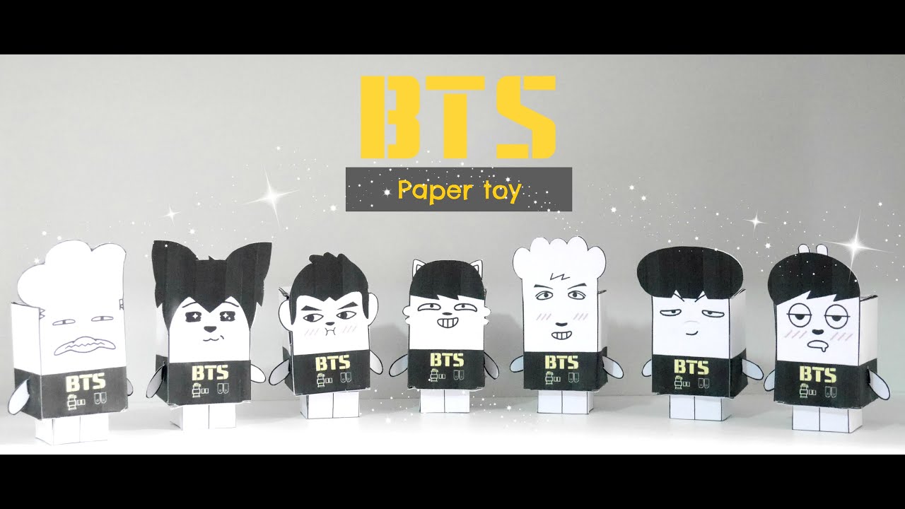 DIY K-POP : BTS Paper Toy