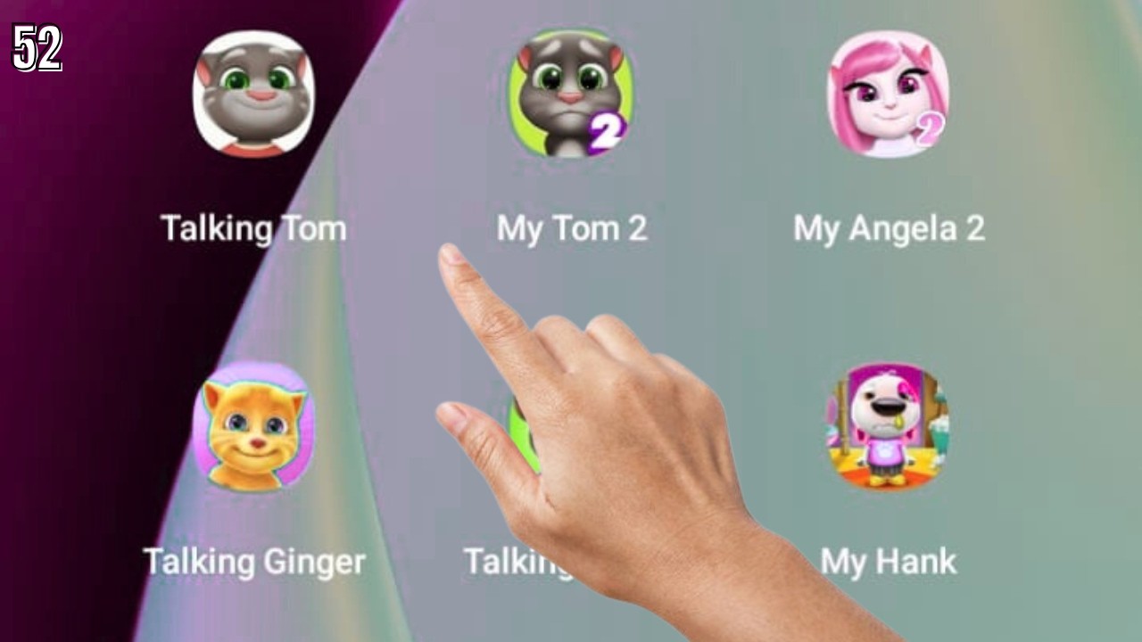 My Talking Tom Cat,My Talking Tom 2,My Talking Tom Angela,Talking Hank Island #52