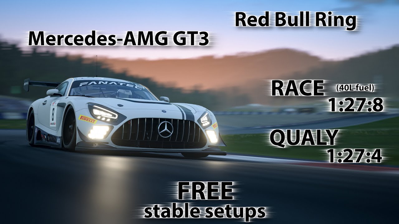 ACC 1.10 - Mercedes-AMG GT3 - Red Bull Ring - FREE stable Race & Qualy setups