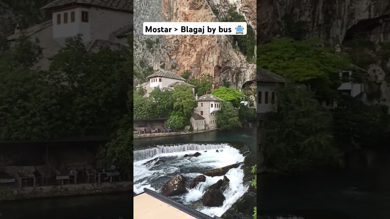how to visit Blagaj by bus from Mostar? +Costs 🇧🇦 #bosnia #travel #viral #fyp #viral #shortsvideos