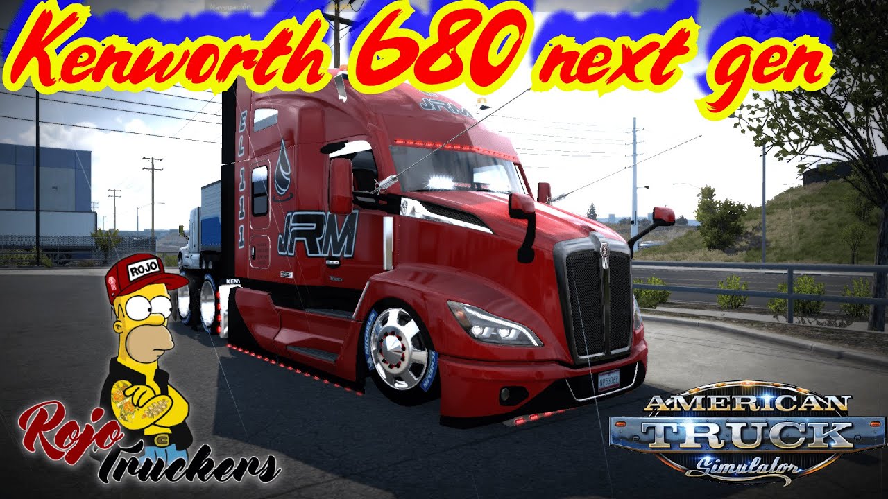 KENWORTH  680 NEXT GEN  MOD ATS  EL ROJO TRUCKERS MEXICO  DESCARGA