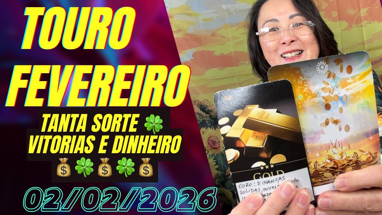 Touro ♉️ FEVEREIRO  É TANTO DINHEIRO 💰 MEUS DEUS SURPRESAS UMA ATRÁS DA OUTRA 🙀🎉😹