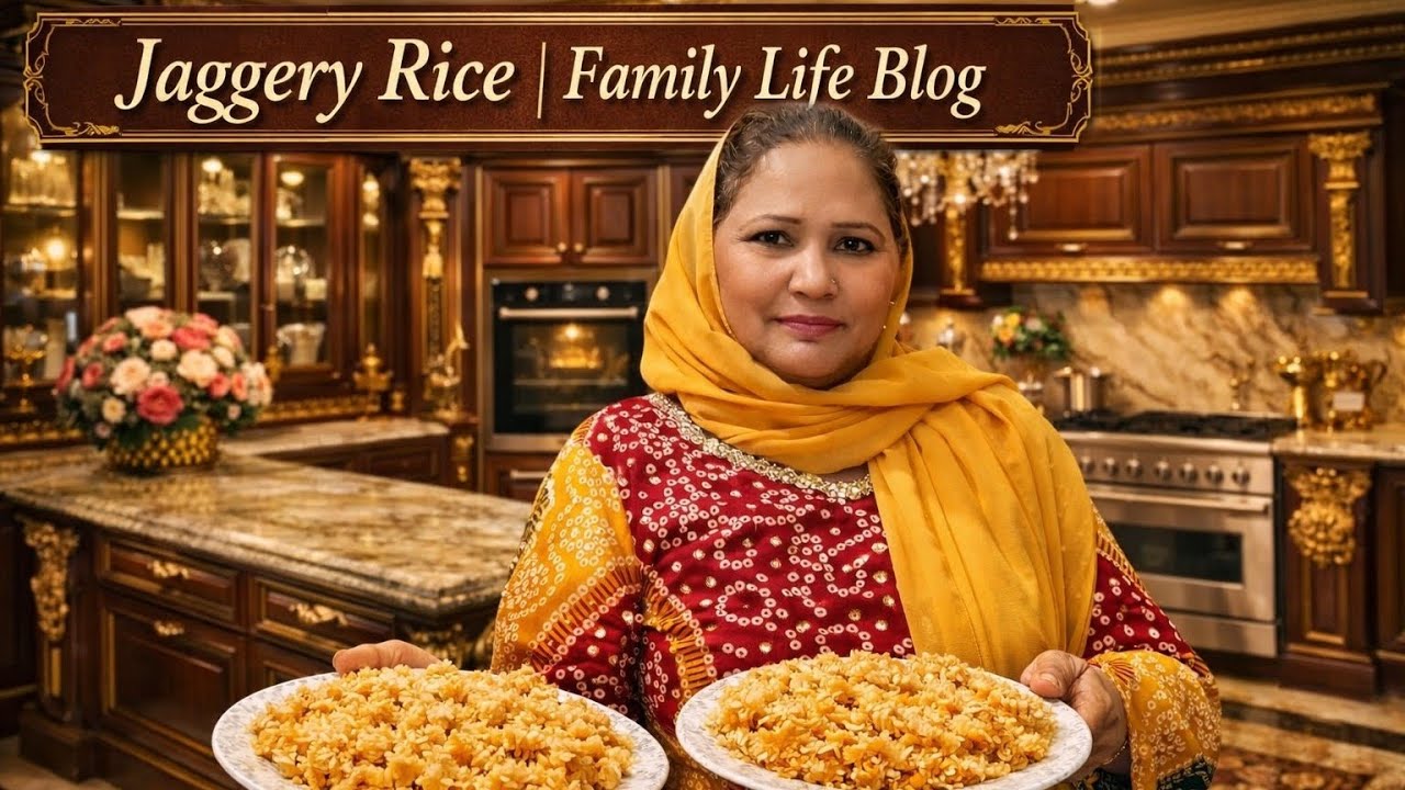 Jaggery Rice Recipe | Traditional Gud Wale Chawal | Family Life Vlog