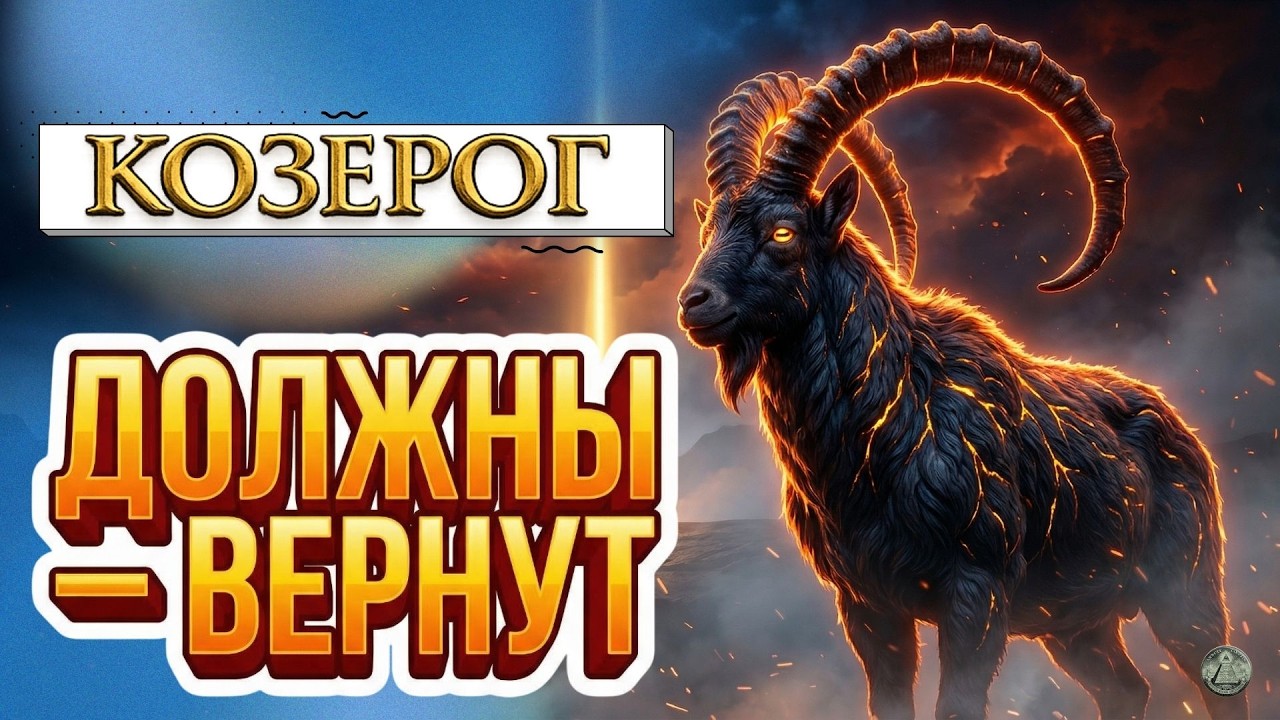 КОЗЕРОГ: 19–25 марта те кто брал у вас и делал вид что забыл наконец вернут всё должное. Гороскоп.