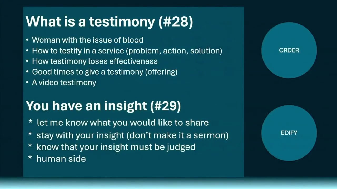 Testimony - Insight