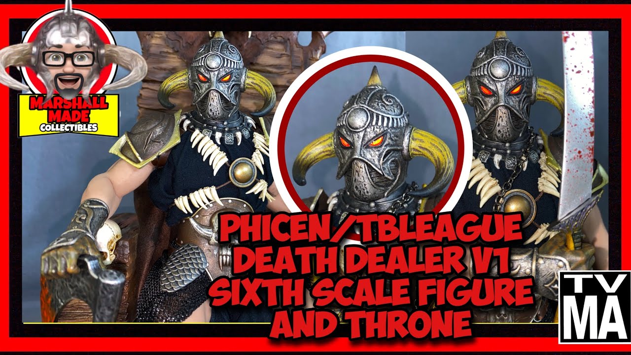 4K Frank Frazetta’s Death Dealer V1 Sixth Scale Action Figure and Throne Phicen TBLeague