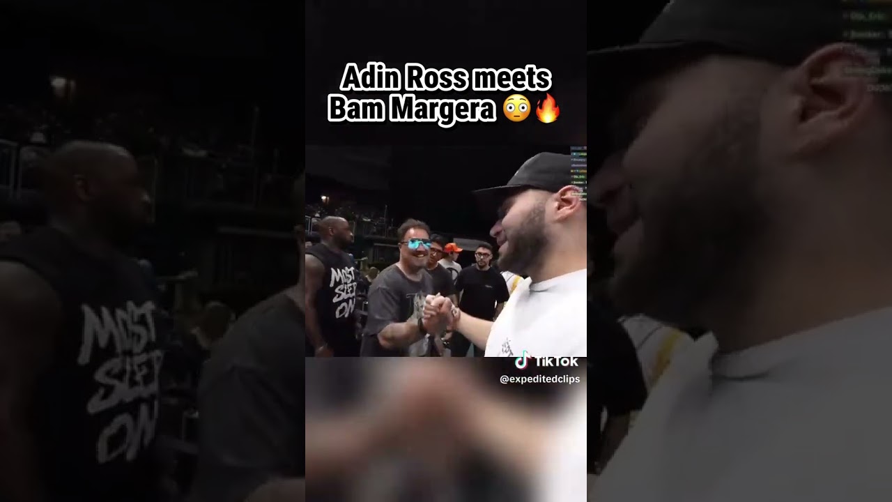 Adin Ross meets bam margera