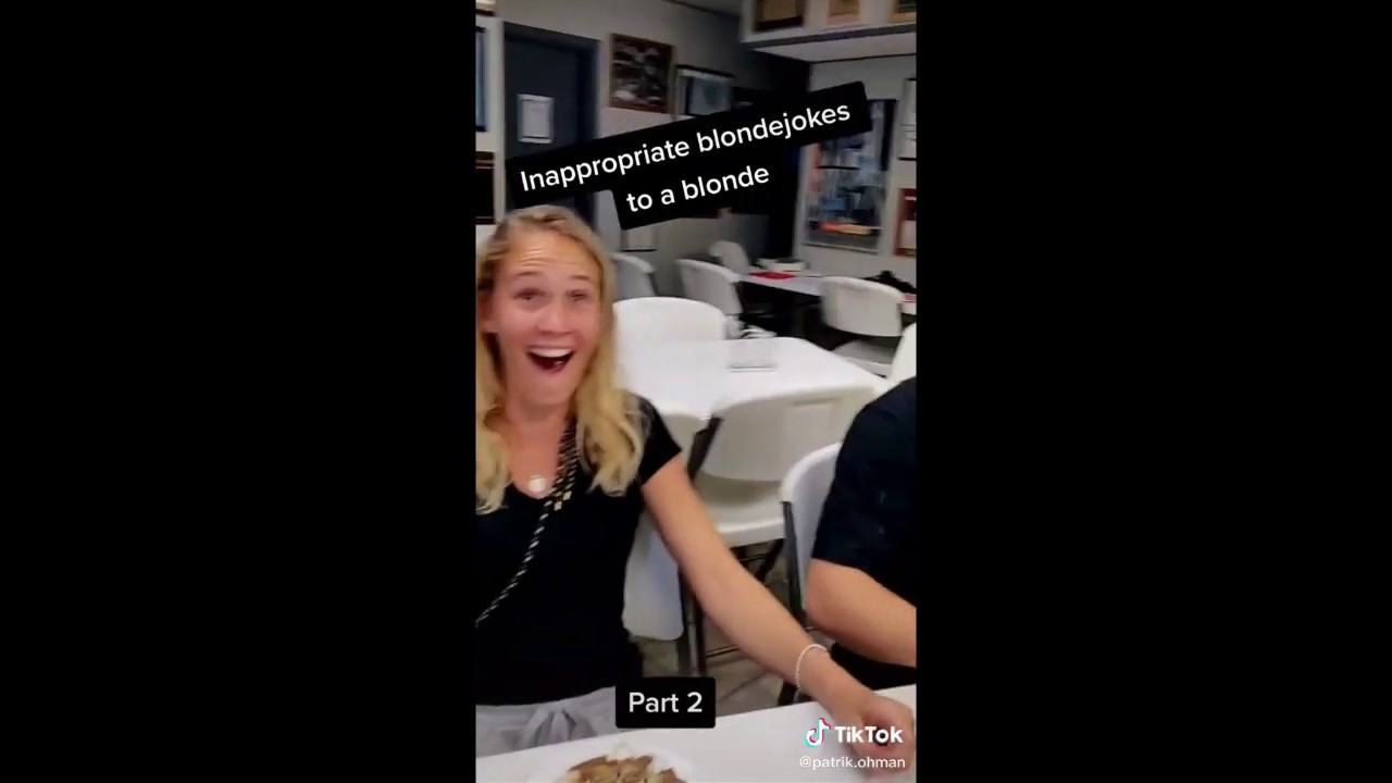 Inappropriate Dirty Jokes with A Blondie Tik Tok funny compilation | #tiktokus