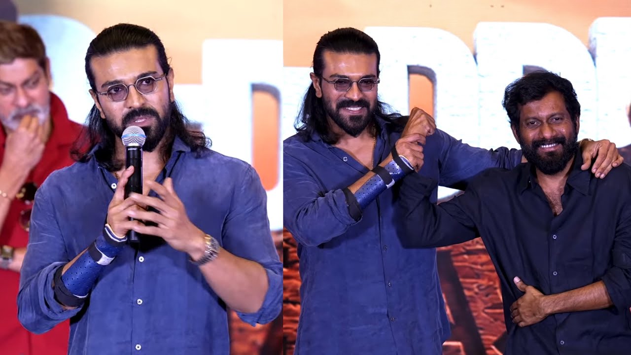 Mega Powerstar Ram Charan's Powerful Speech at #PEDDI Thank You Press Meet