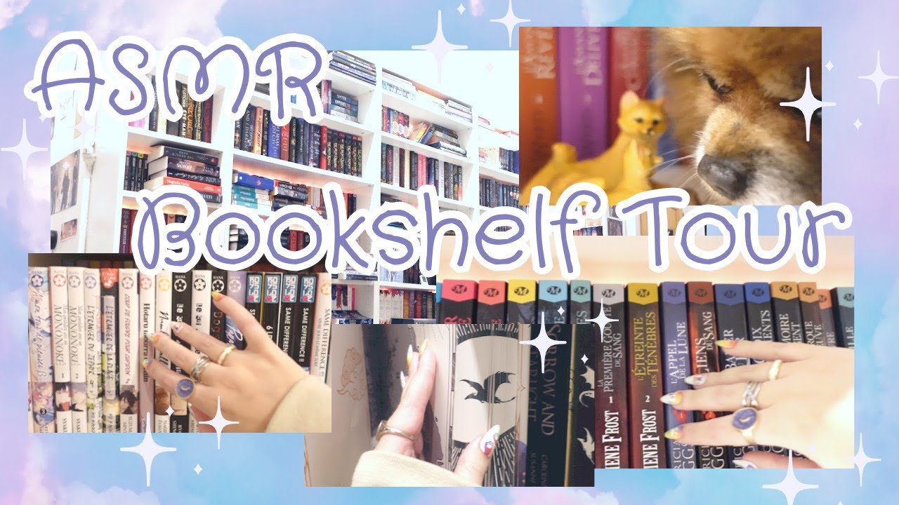❩ ASMR BOOKSHELF TOUR RELAXING SLEEP ✨ 😴 💤  ❨