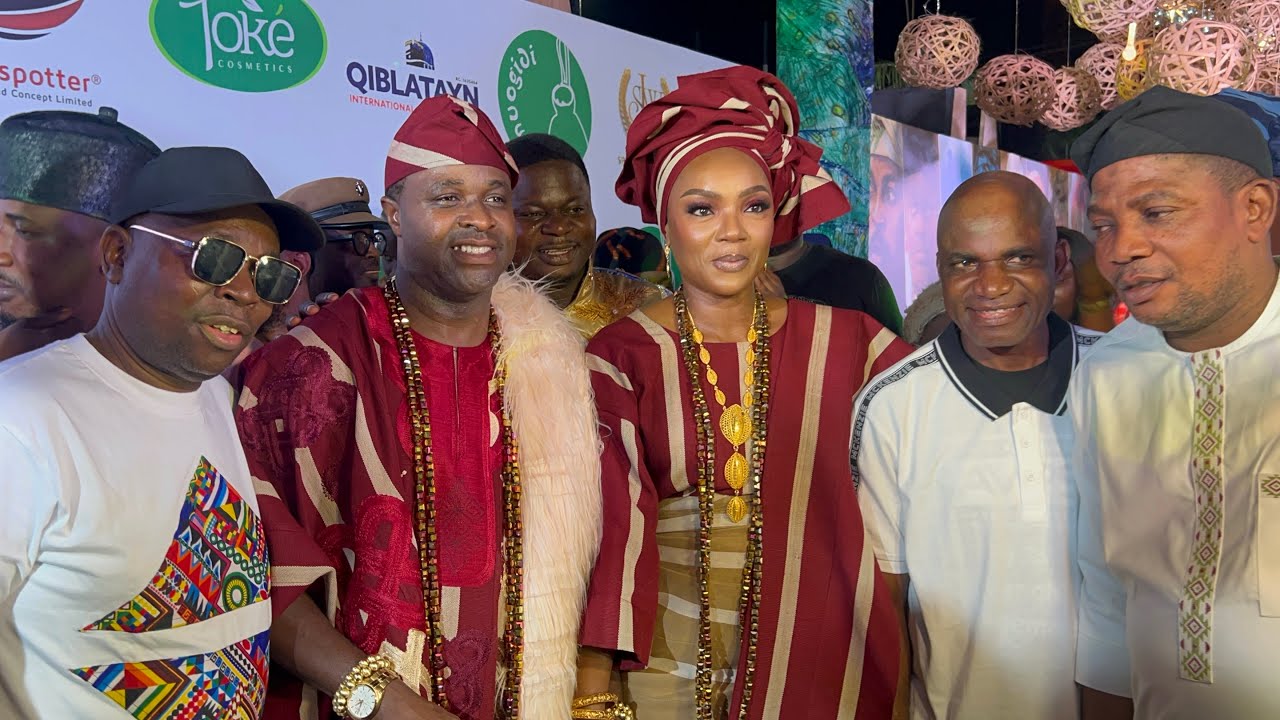 SEE HOW FEMI ADEBAYO & CHIOMA AKPOTHA ARRIVED SEVEN DOORS MOVIE PREMIERE