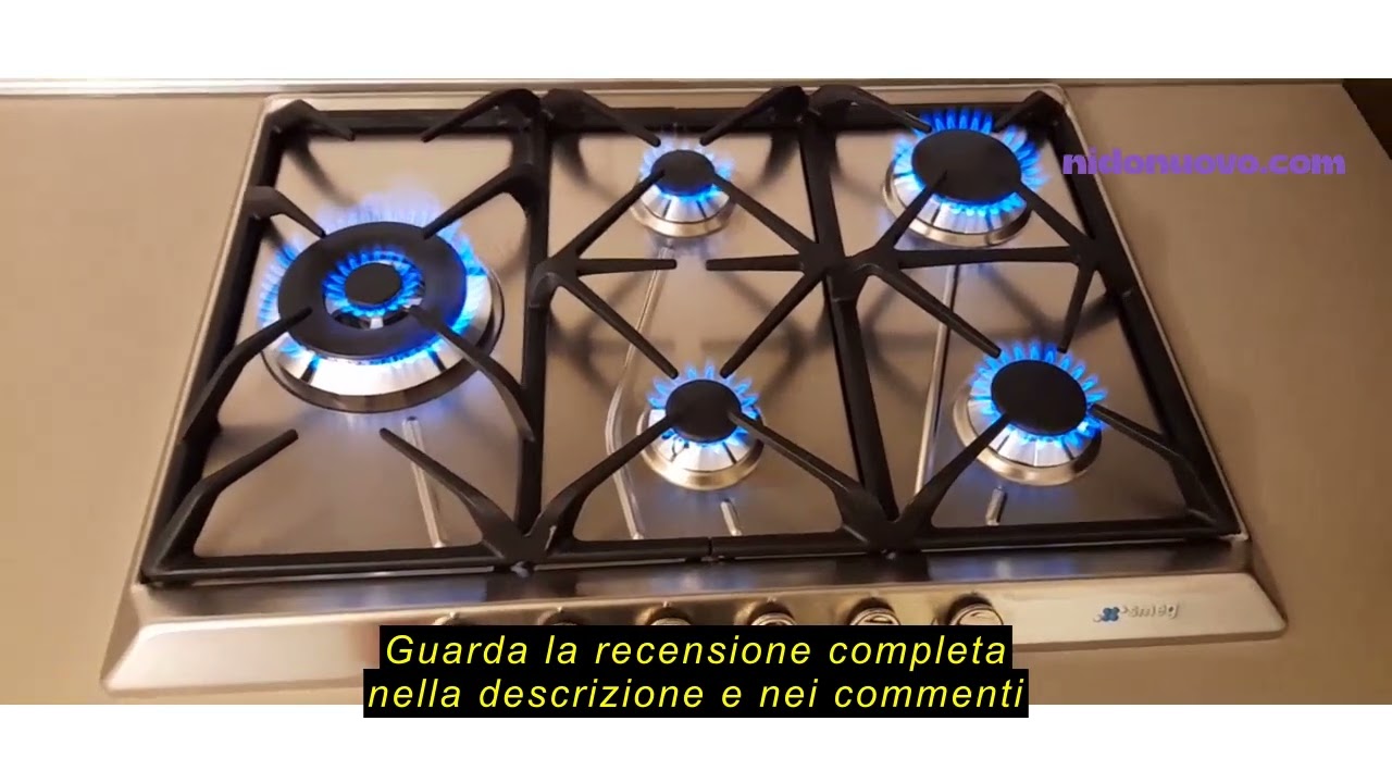 Recensione del SMEG SRV575GH5, Piano cottura a gas UNIVERSALE, Stainless steel