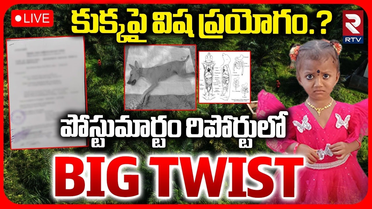 Big Twist In Tuni Jahnavi Missing Case🔴LIVE : కుక్కపై విష ప్రయోగం.? | Dog Postmortem Report | RTV