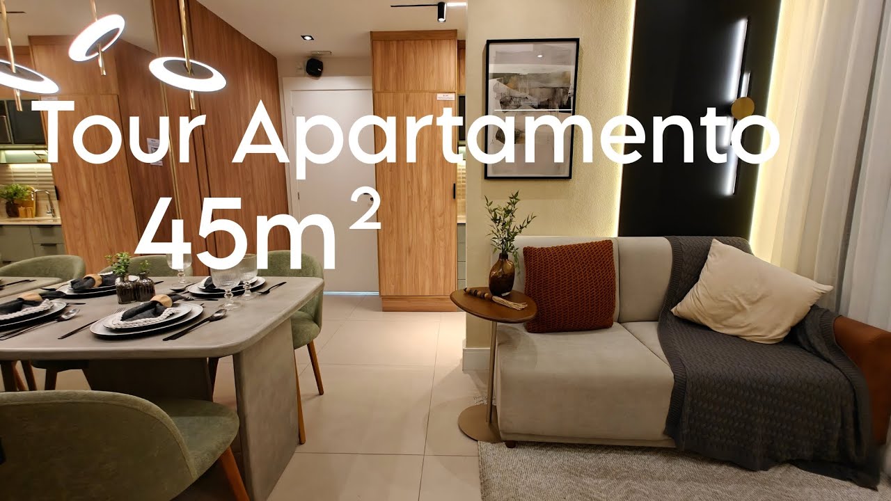 TOUR APARTAMENTO 45M² - TOUR APÊ 45M² - APARTAMENTO LINDO