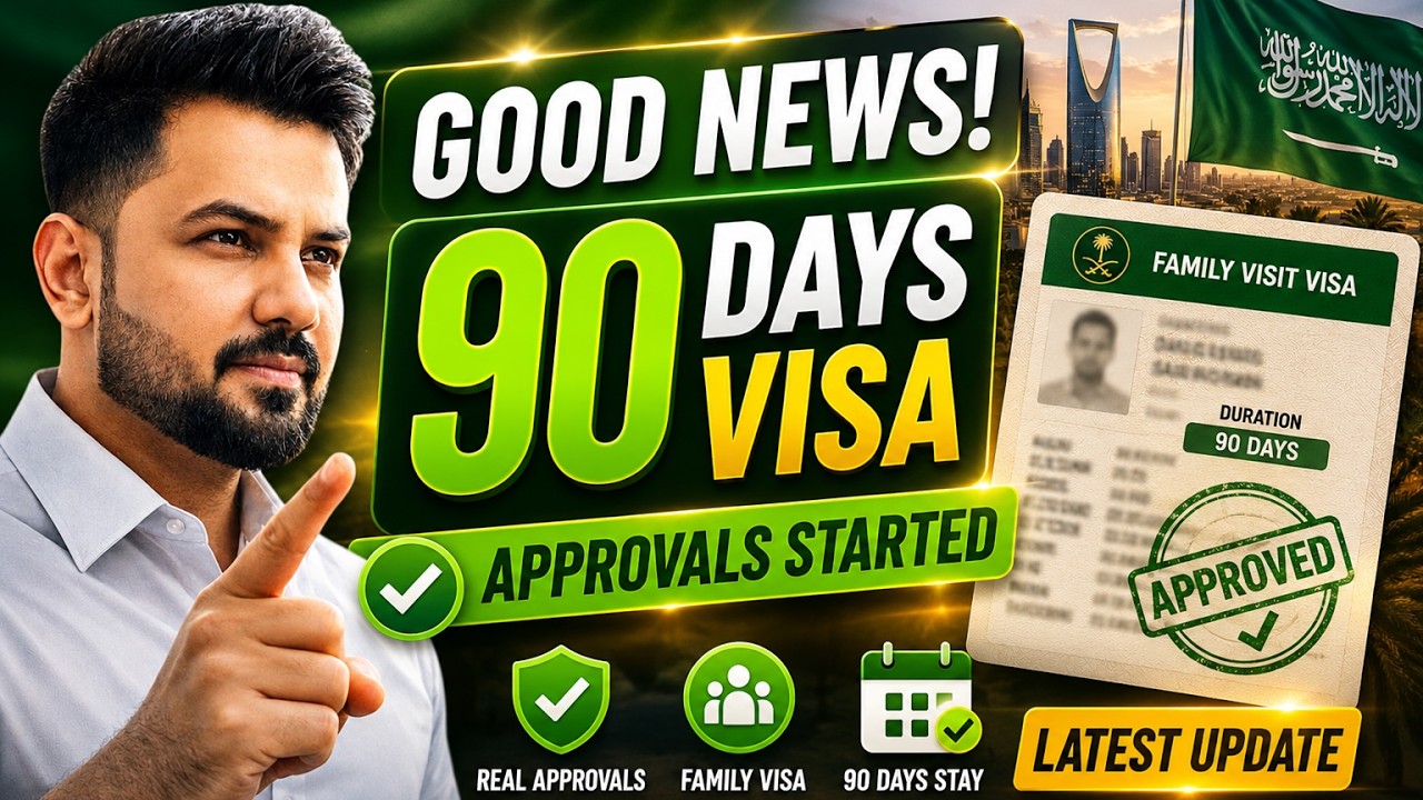 GOOD NEWS! 90 Days Family Visit Visa Started | Approvals Received | Latest Saudi Visa Update 2026