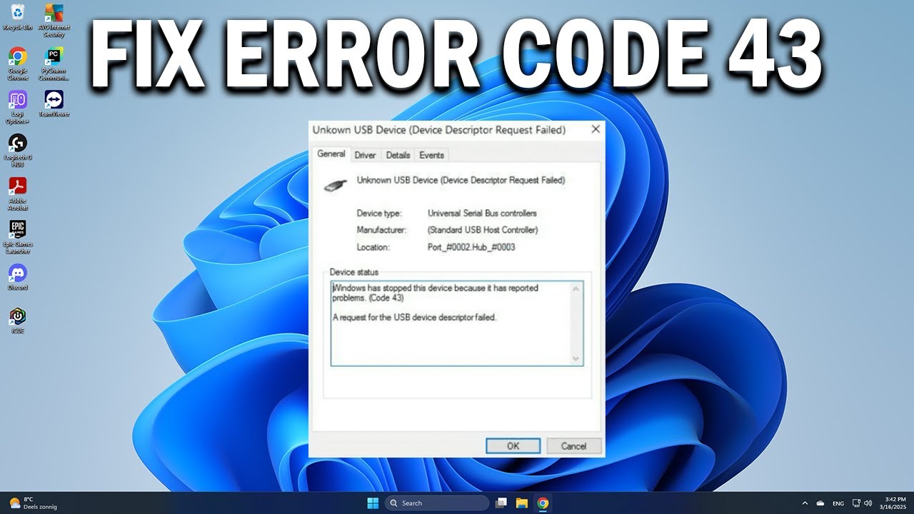 How To Fix Error Code 43 Problem - Easy Fix