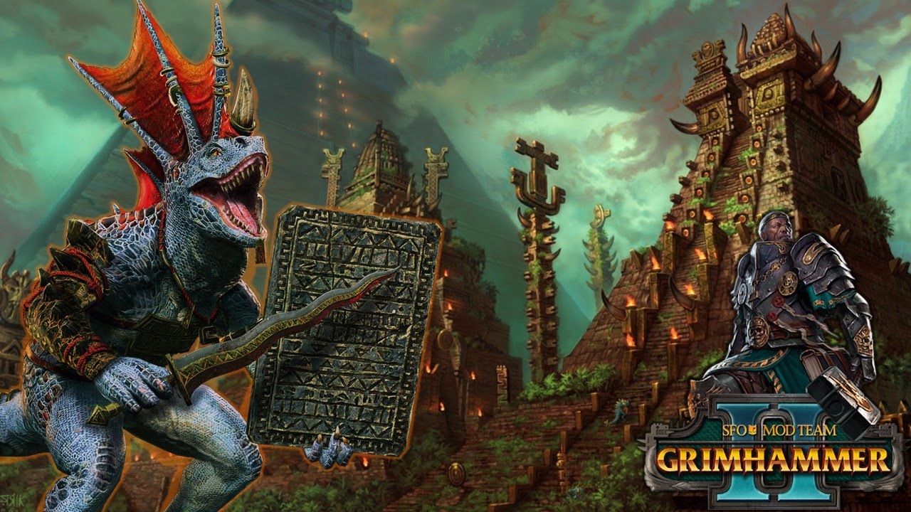 NOW THIS IS AN EPIC SIEGE MAP! - The Temple City of Teotiqua - SFO Grimhammer Total War Warhammer 2