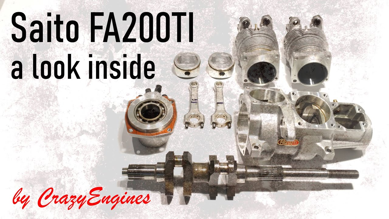 Saito FA 200TI  - A look inside