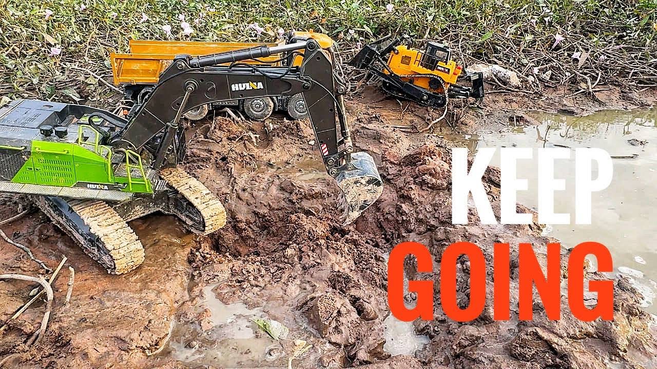 RC Excavator Does Hard Work ASMR | RC Truck Lab