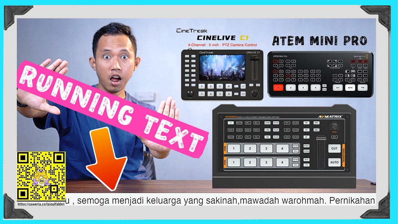Cinetreak , Atem Mini , AVMatrix , Semua Bisa Running Teks / Teks Berjalan !! Tutorial Laiqul