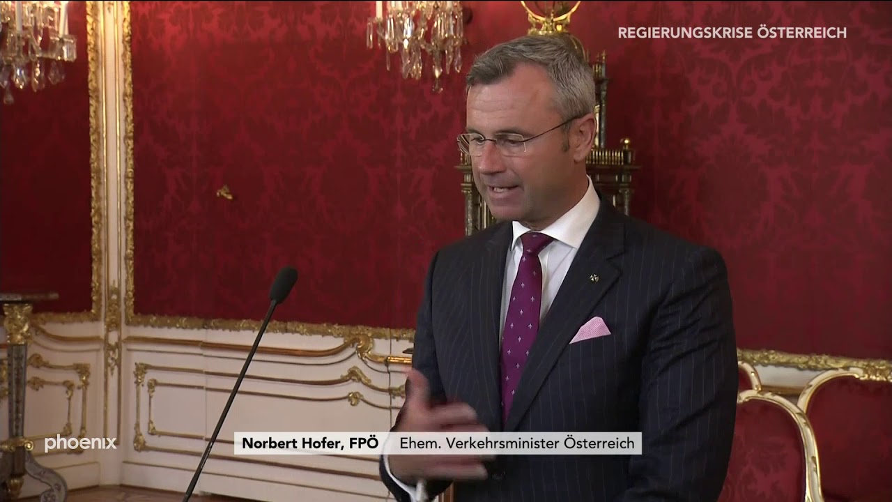 Norbert Hofer (FPÖ) und Pamela Rendi-Wagner (SPÖ) nach Gesprächen mit Van der Bellen a, 20.05.19