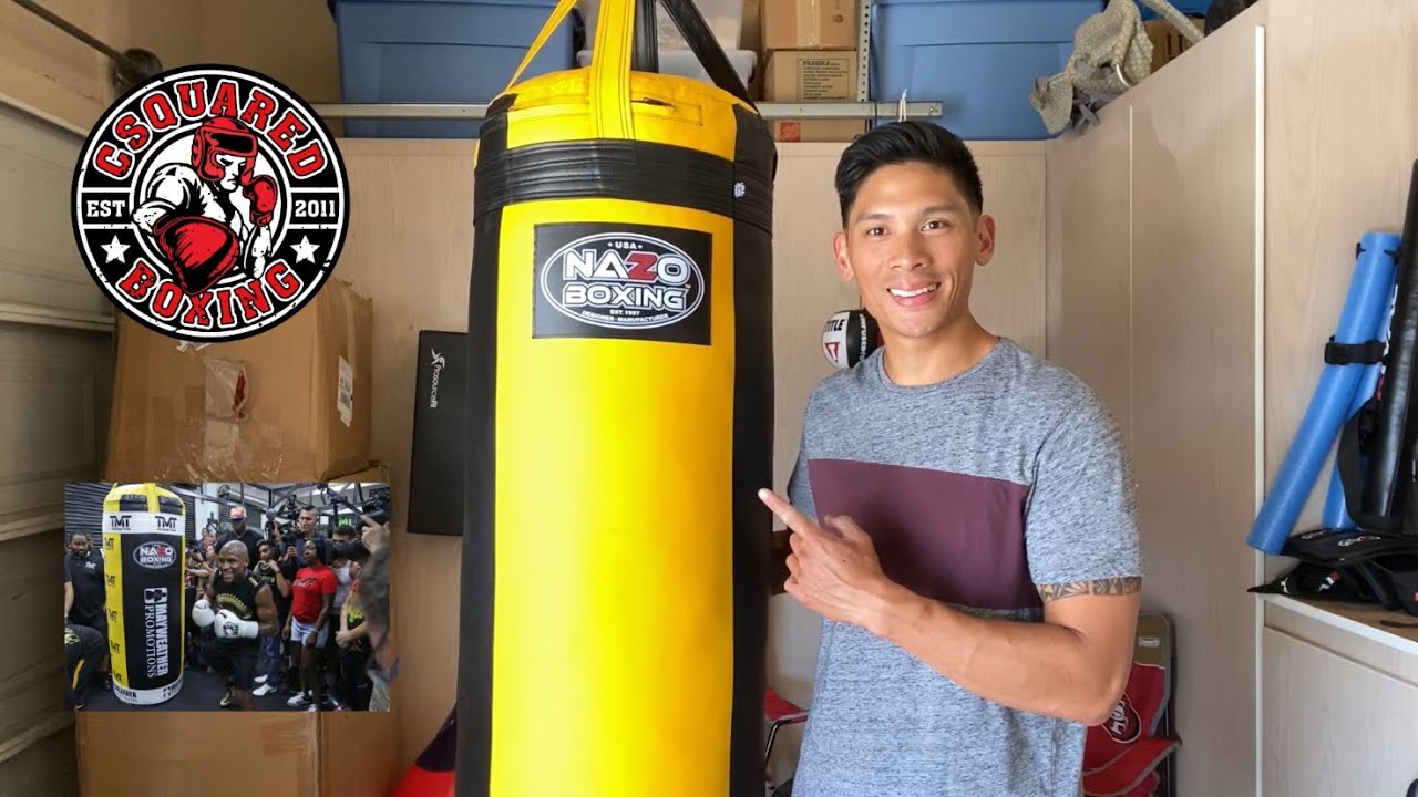 Nazo Boxing 4FT XL Heavy Bag REVIEW- EXCELLENT HEAVY BAG THAT THE PROS LIKE MAYWEATHER USE!