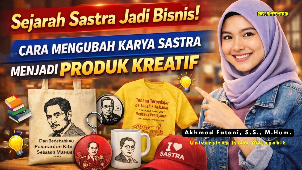Sejarah Sastra Jadi Bisnis! Cara Mengubah Karya Sastra Menjadi Produk Kreatif