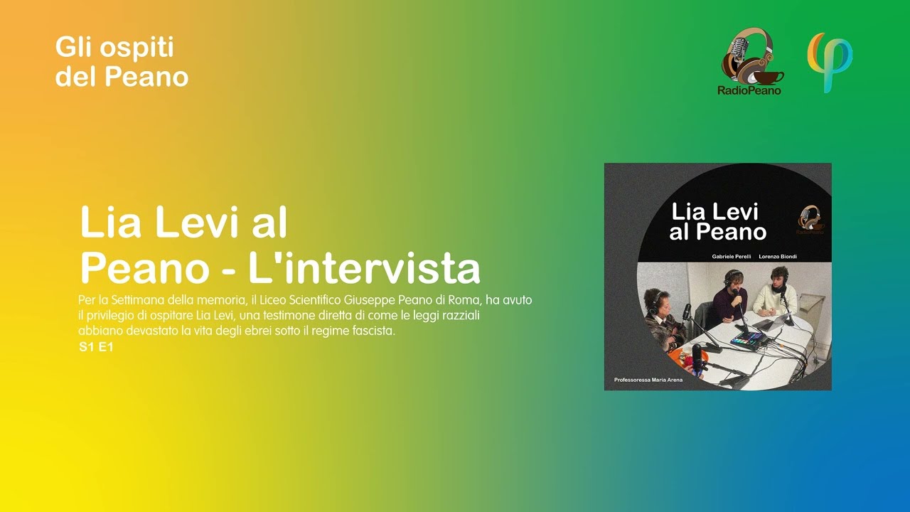 Lia Levi al Peano - L'intervista