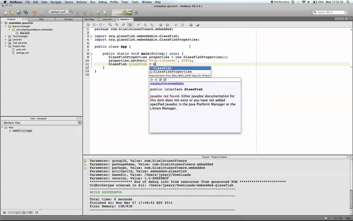 Embedded GlassFish in less than 10 Minutes
