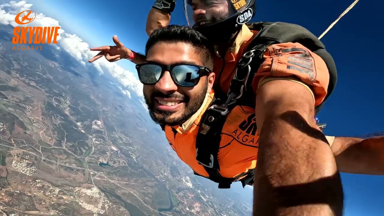 Tandem Skydive 15,000 Feet at Algarve, Portugal