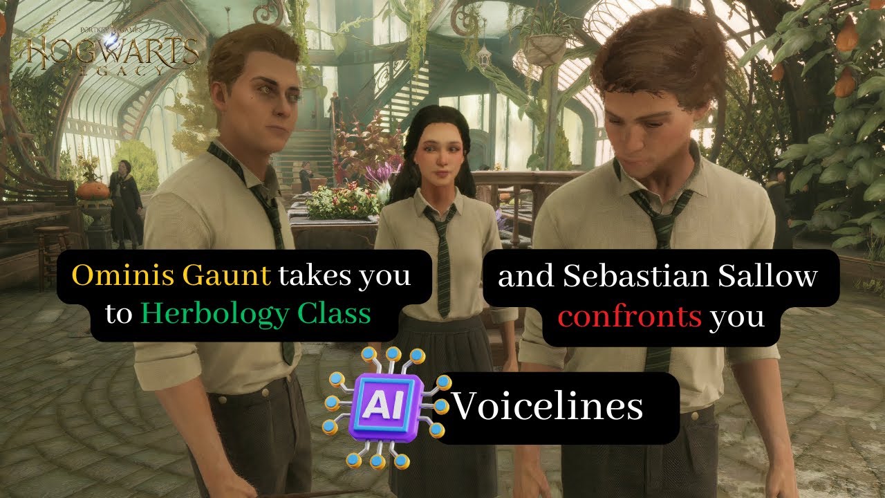 Ominis Gaunt takes you to Herbology Class and Sebastian Sallow confronts you | Hogwarts Legacy